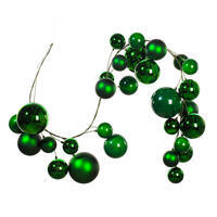 6' Matte Shiny Pearl Ball Garland 4-6"