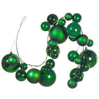 6' Matte Shiny Pearl Ball Garland 4-6"