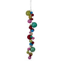 6' Matte Shiny Pearl Ball Garland 4-6"