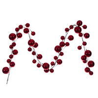 10' Shiny Ball Branch Garland