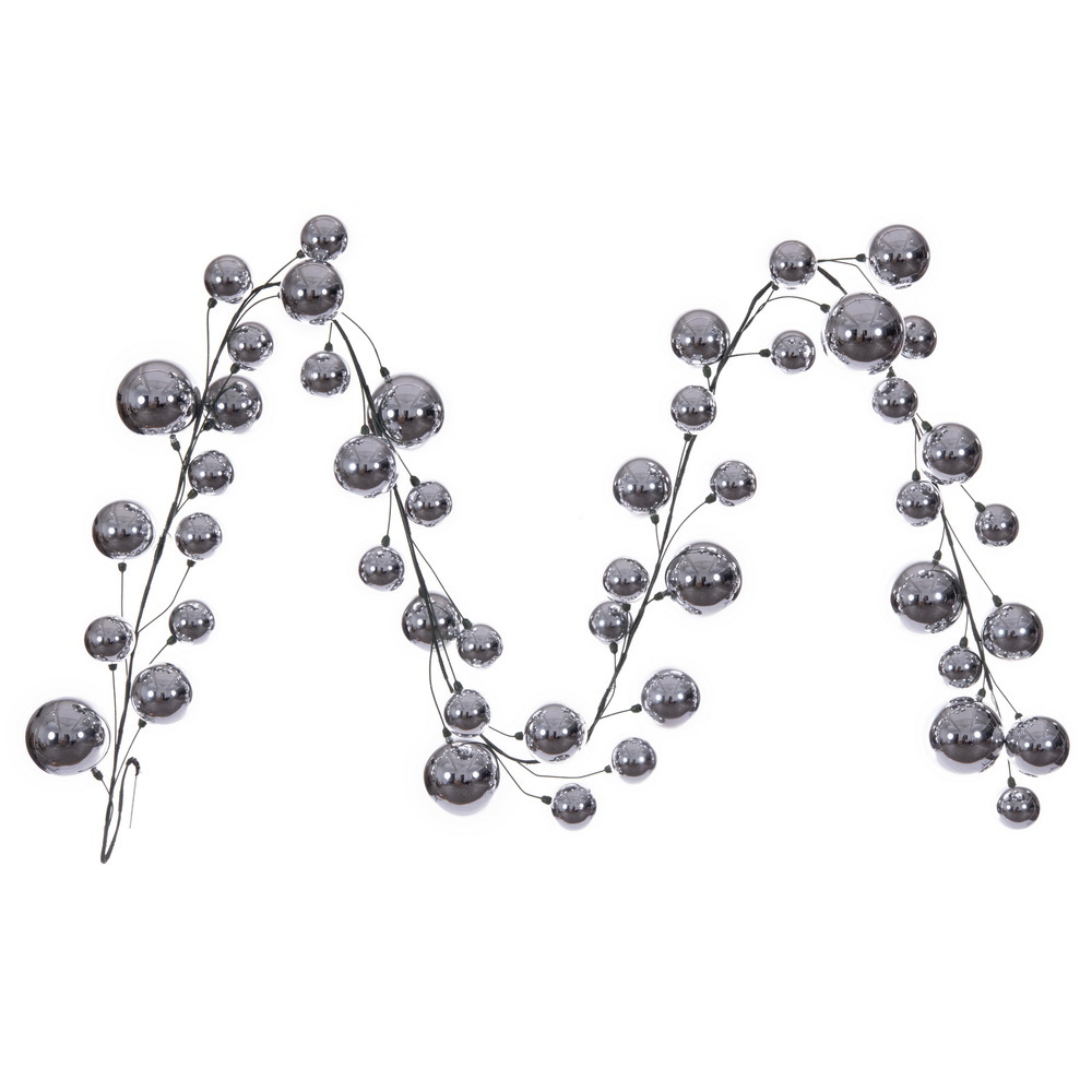 10' Shiny Ball Branch Garland