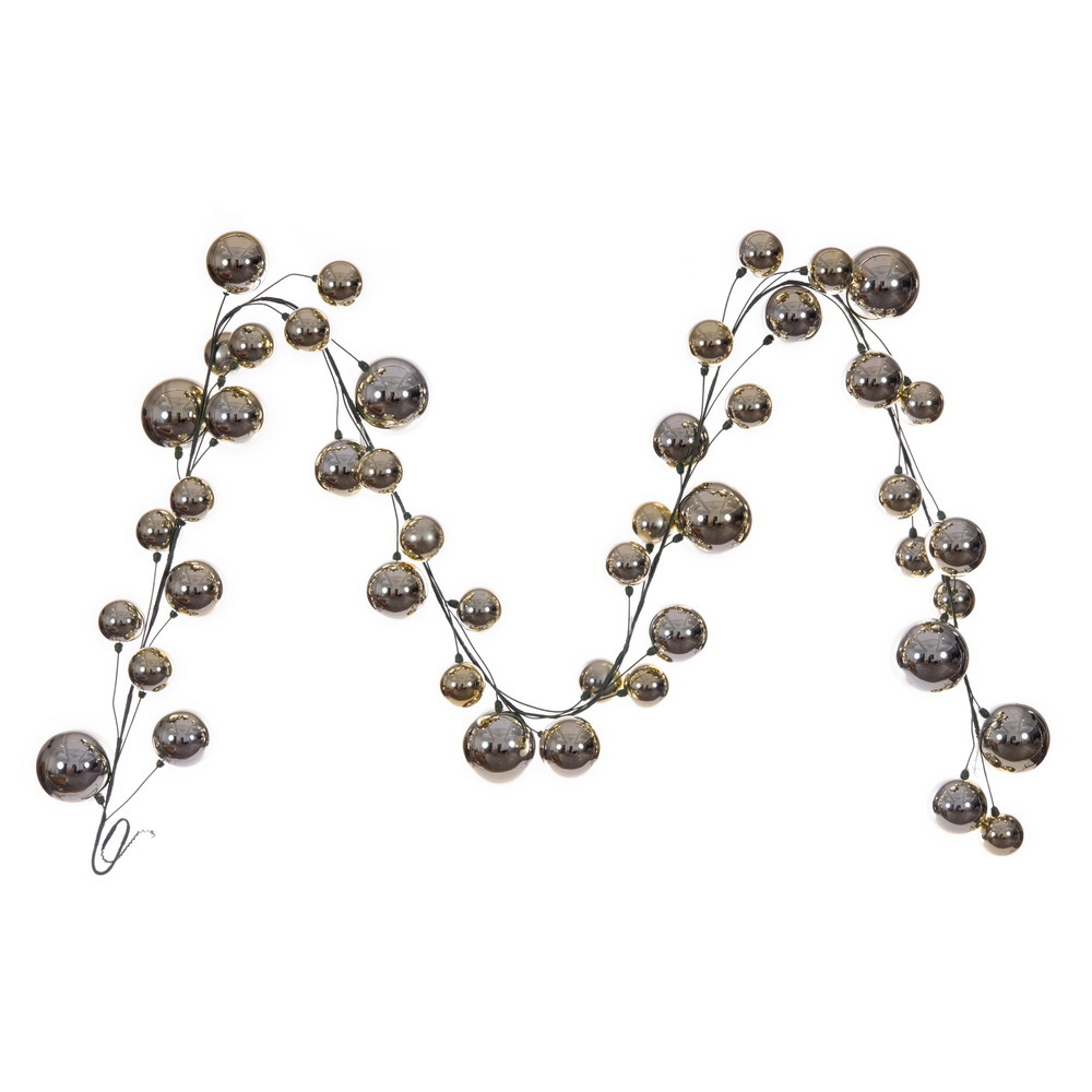10' Shiny Ball Branch Garland