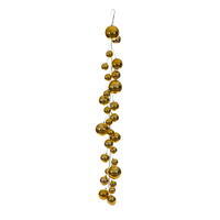 6' Gold Shiny Ball Branch Garland