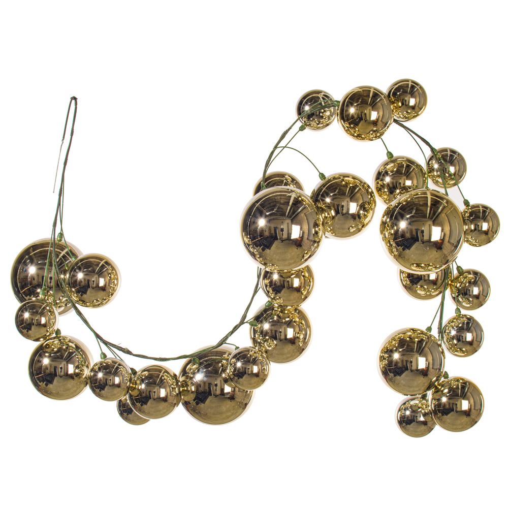 6' Shiny Ball Branch Garland