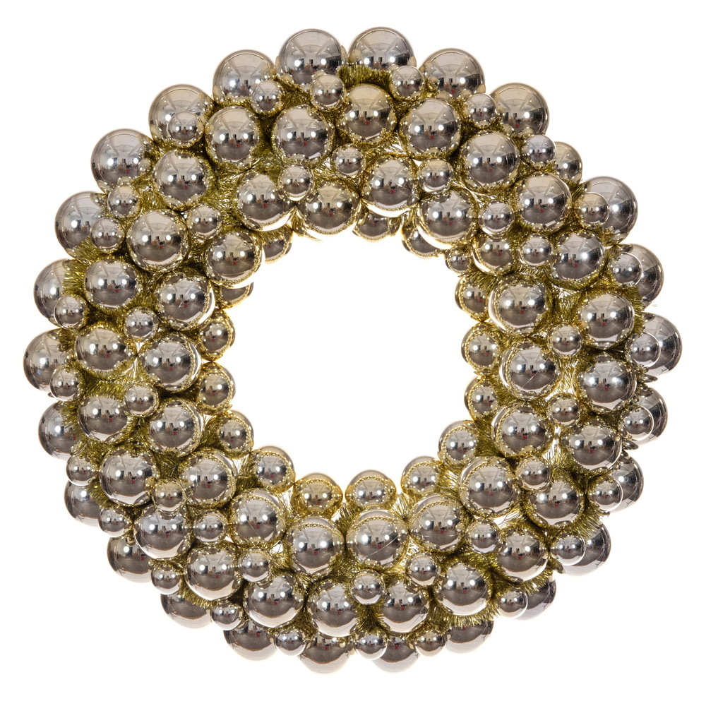 28" Shiny Ball Wreath UV