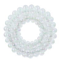 28" Clear Iridescent Ball Wreath UV