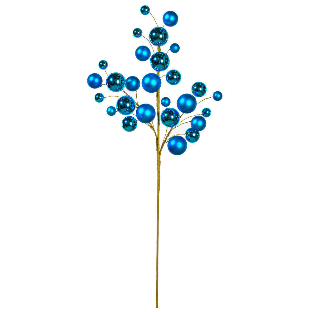Vickerman 30" Matte Shiny Ball Ornament Spray 1-2"