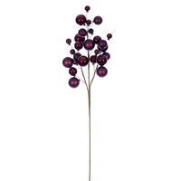 30" Wine Matte Shiny Ball Orn Spray 1-2"