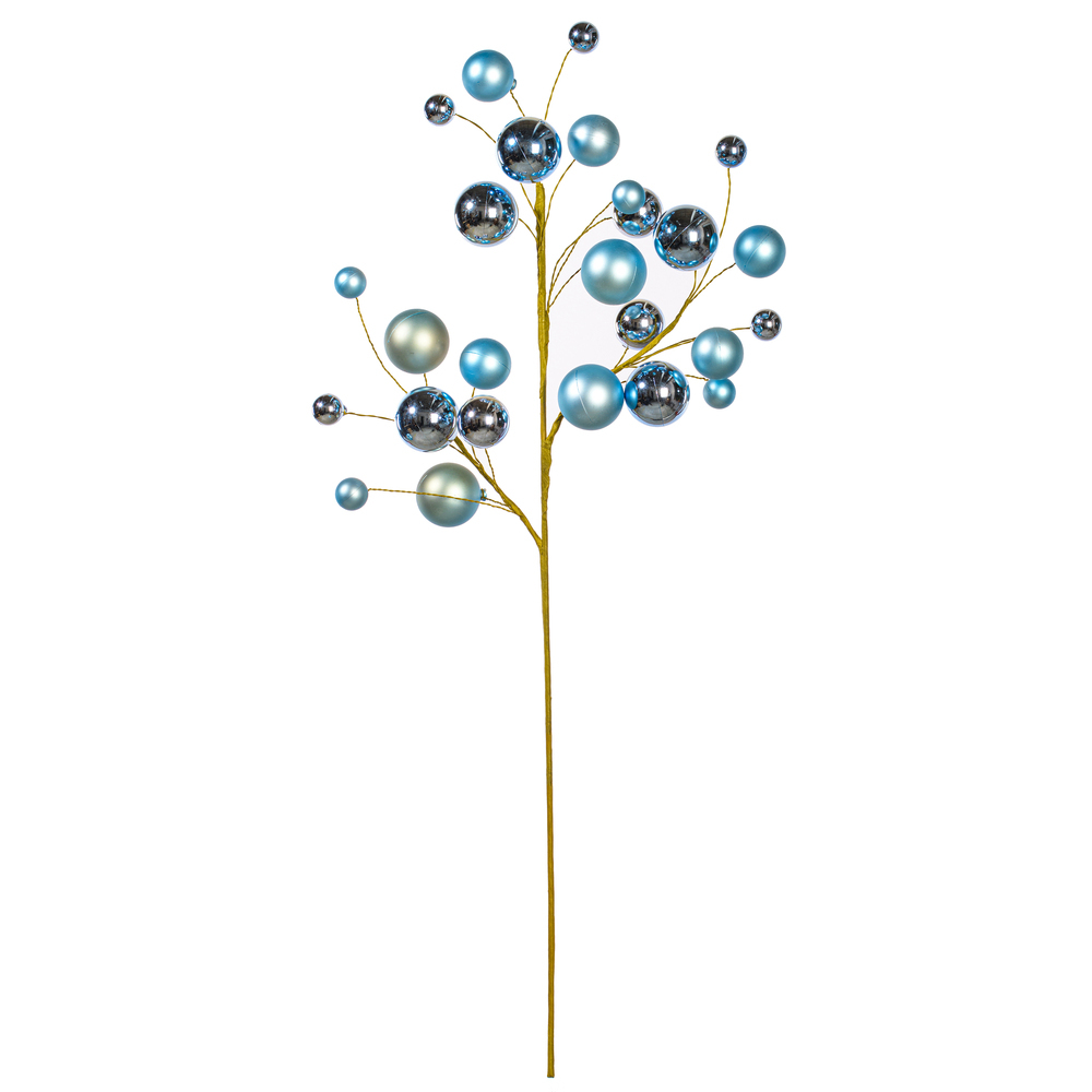 Vickerman 30" Matte Shiny Ball Ornament Spray 1-2"