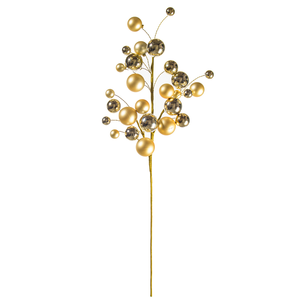 Vickerman 30" Matte Shiny Ball Ornament Spray 1-2"