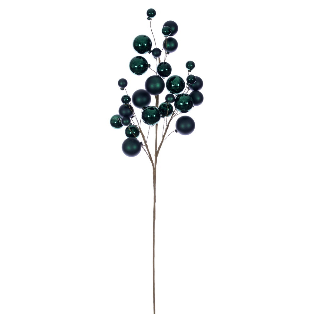 Vickerman 30" Matte Shiny Ball Ornament Spray 1-2"