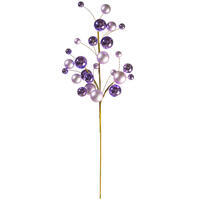 30" Lavender Mat Shny Ball Orn Spry 1-2"