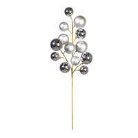 Vickerman 30" Matte Shiny Ball Ornament Spray 2-3"
