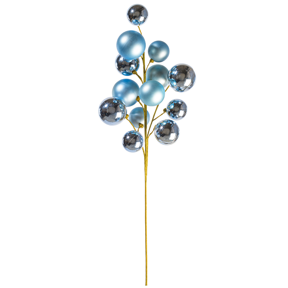 Vickerman 30" Matte Shiny Ball Ornament Spray 2-3"