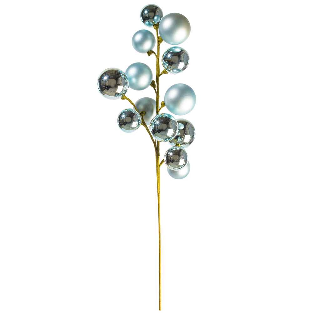 Vickerman 30" Matte Shiny Ball Ornament Spray 2-3"