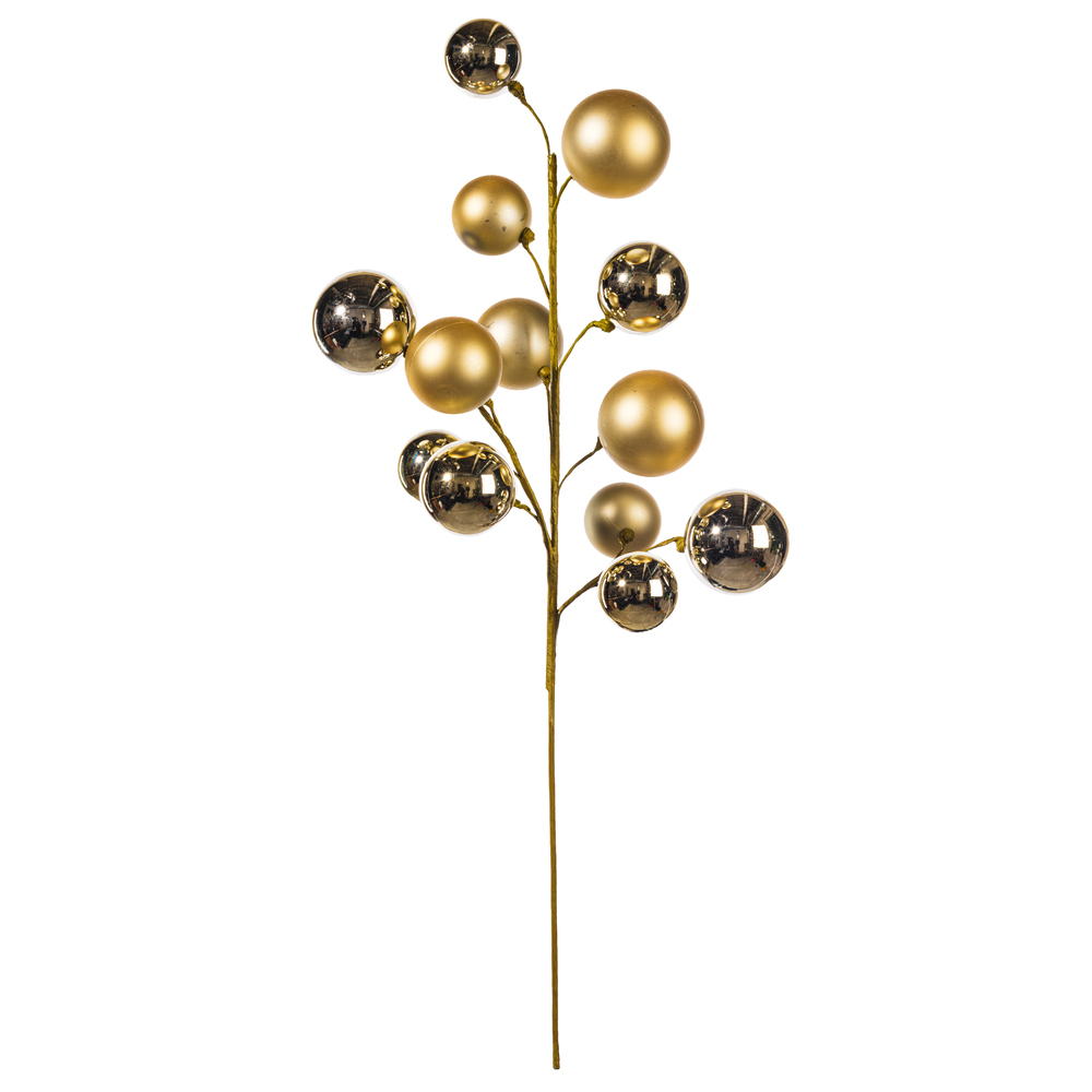 Vickerman 30" Matte Shiny Ball Ornament Spray 2-3"