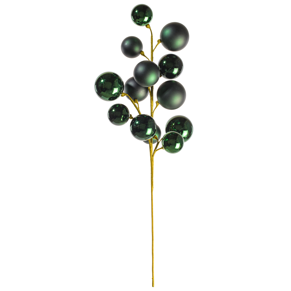 Vickerman 30" Matte Shiny Ball Ornament Spray 2-3"