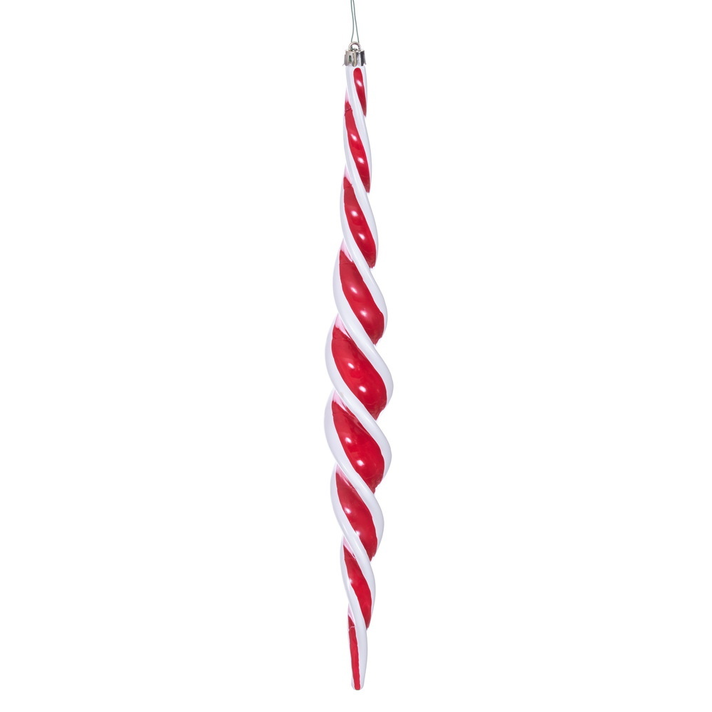 Vickerman 15" x 2" Swirl Icicle Ornament 3/Bag