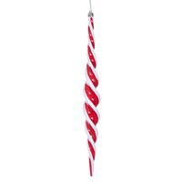 Vickerman 15" x 2" Swirl Icicle Ornament 3/Bag