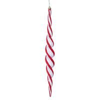 Vickerman 15" x 2" Swirl Icicle Ornament 3/Bag