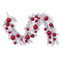 Vickerman 6' Flocked Pearl Ball Garland