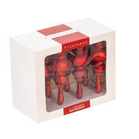 7" Red Finial 4 Finish Asst 8/Bx