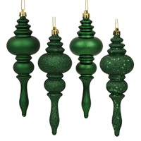 7" Emerald Finial 4 Finish Asst 8/Bx