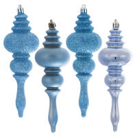 7" Periwinkle Finial 4 Finish Asst 8Bx