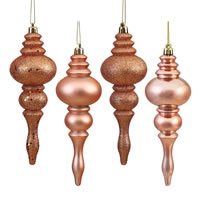 7" Rose Gold Finial 4 Finish Asst 8/Bx