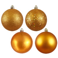 2.4" Ant. Gold 4 Finish Ball Asst 24/Bx