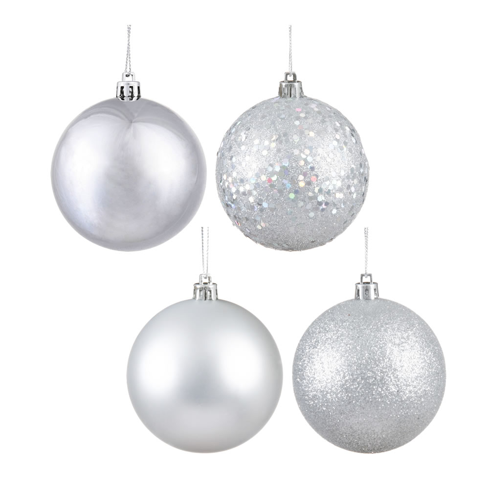 Vickerman Silver Ball Ornament