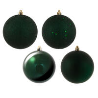 4" Midnt Green Ball 4 Finish Asst 12/Bx