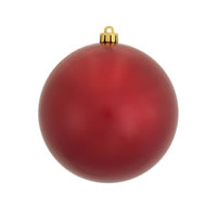 4.75" Red Candy Ball UV Drilled 4/Bag
