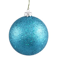 Vickerman Turquoise Ball Ornament