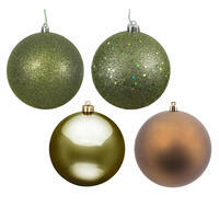 4.75" Olive 4 Finish Ball Asst 4/Box