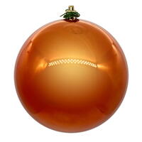 Vickerman Burnished Orange Ball Ornament