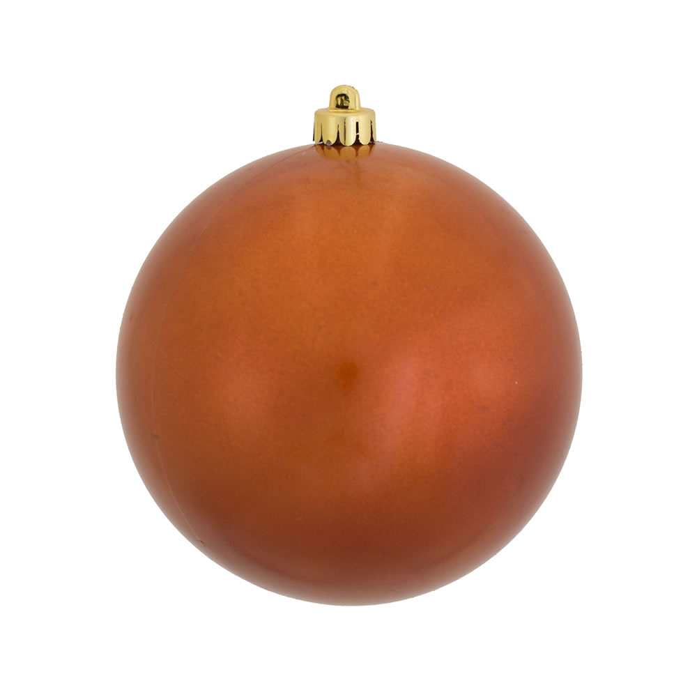 Vickerman Burnished Orange Ball Ornament