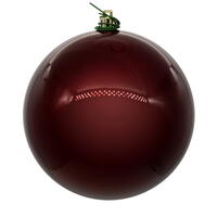 6" Wine Pearl Ball UV Drill 4/Bg