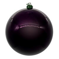 6" Plum Pearl Ball UV Drill 4/Bg