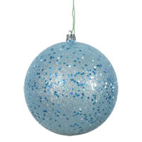 Vickerman Baby Blue Candy Ball Ornament