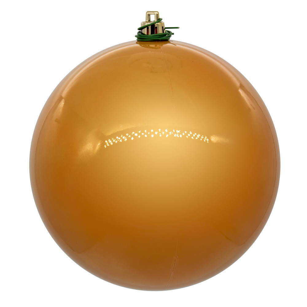 Vickerman Copper/Gold Ball Ornament