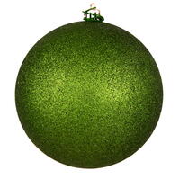 2.75" Juniper Glitter Ball Drilled 12/Bg