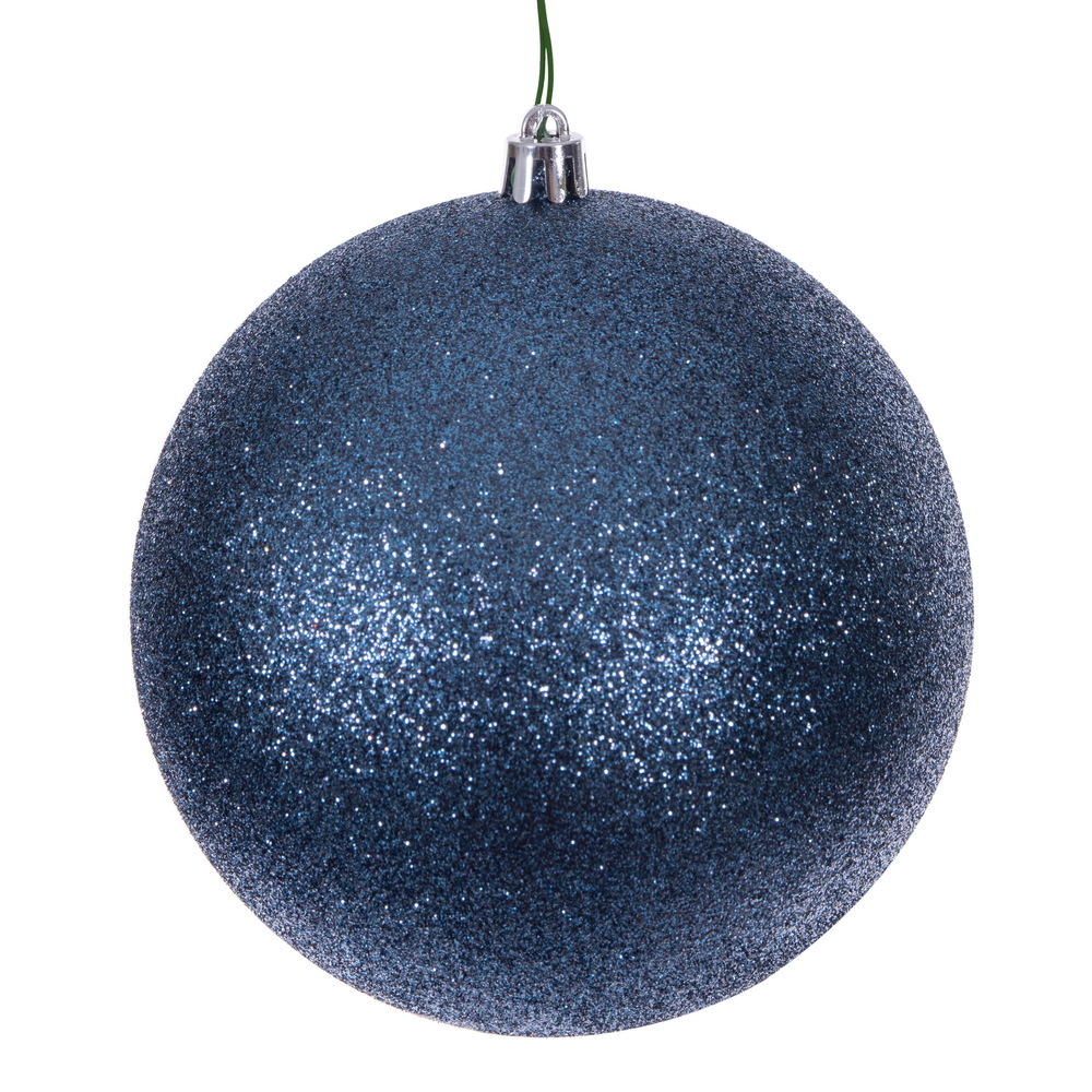 Vickerman Denim Blue Ball Ornament