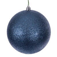 Vickerman Denim Blue Ball Ornament