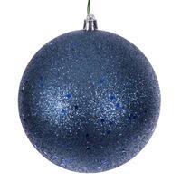 Vickerman Denim Blue Ball Ornament
