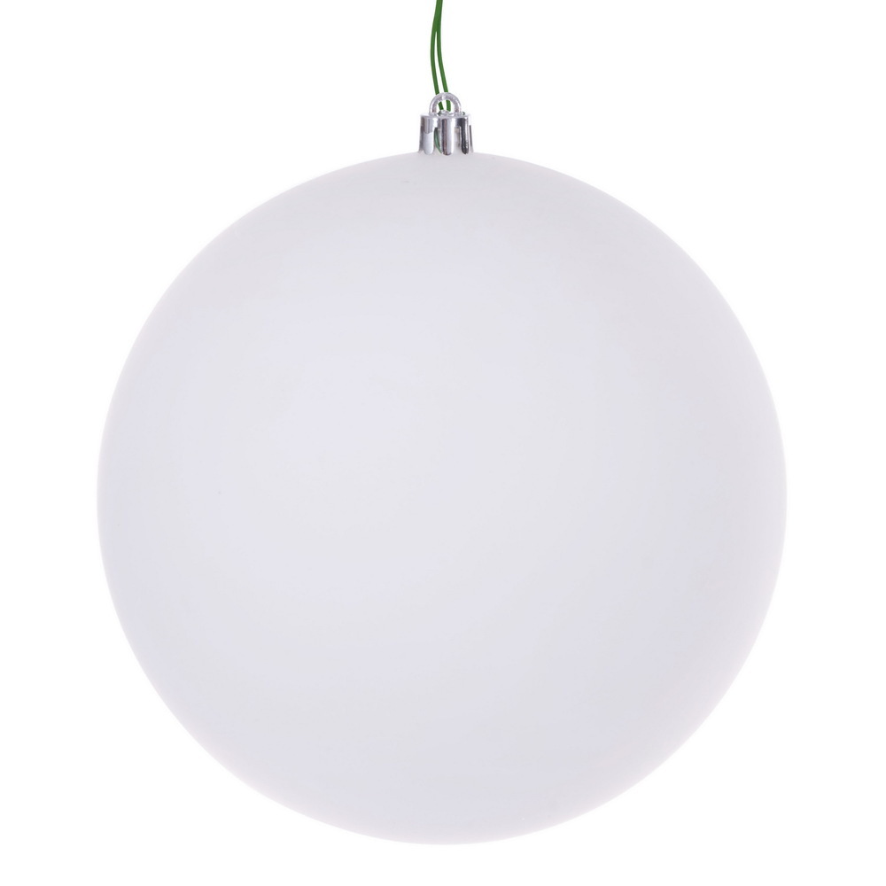 Vickerman White Ball Ornament