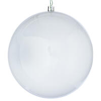 6" White Pearl Ball UV Drill 4/Bg