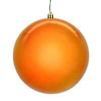 Vickerman Burnished Orange Ball Ornament