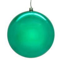 6" Teal Shiny Seamless UV Drilled 4/Box