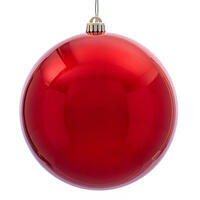 8" Red Candy Ball UV Drilled Cap